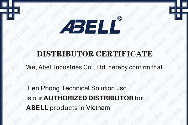 Chứng nhận phân phối ủy quyền sản phẩm ABELL tại Việt Nam